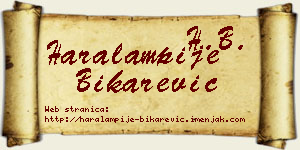 Haralampije Bikarević vizit kartica